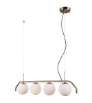 Pendant lamps spheres - Italux Carimi 4xG9 Pendant Brass Honey PND-3300-4-HBR - product 2
