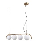 Pendant lamps spheres - Italux Carimi 4xG9 Pendant Brass Honey PND-3300-4-HBR - product 1