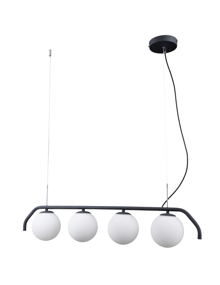 Pendant lamps spheres - Italux Carimi 4xG9 Pendant Graphite PND-3300-4-BK - product kolory-swiatla.pl 1