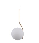 Pendant lamps spheres - Italux Carimi 1xE27 Hanging Brass Honey PND-3300-1-HBR - product 1
