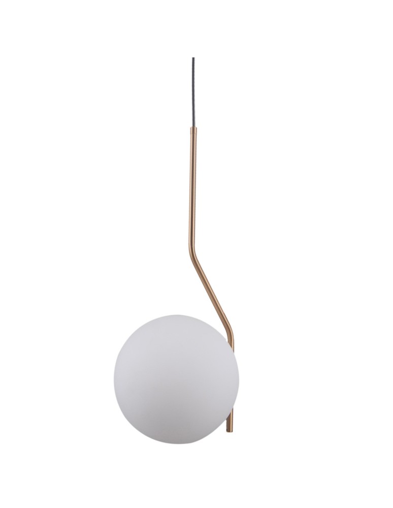 Pendant lamps spheres - Italux Carimi 1xE27 Hanging Brass Honey PND-3300-1-HBR - product kolory-swiatla.pl 1
