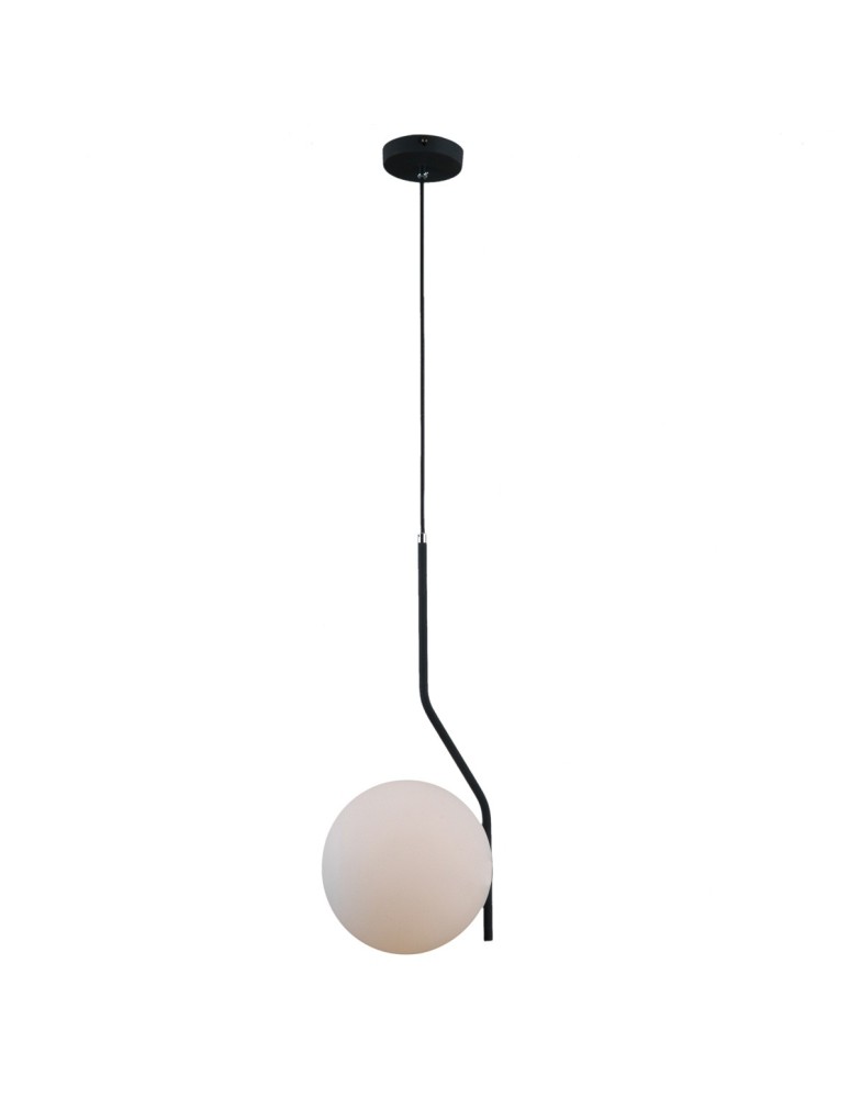 Pendant lamps spheres - Italux Carimi 1xE27 Pendant Graphite PND-3300-1-BK - product kolory-swiatla.pl 2