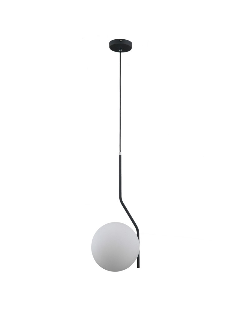 Pendant lamps spheres - Italux Carimi 1xE27 Pendant Graphite PND-3300-1-BK - product kolory-swiatla.pl 3