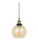 Pendant lamps - Italux Cardena 1xE27 Pendant Black Gold MDM-4330/1 GD+AMB - product 1
