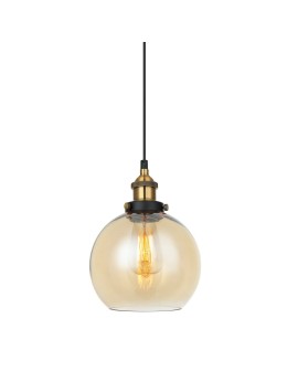 Italux Cardena 1xE27 Pendant Black Gold MDM-4330/1 GD+AMB