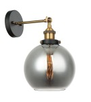 Wall lamps - Italux Cardena 1xE27 Wall lamp Black Gold MBM-4330/1 GD+SG - product 1