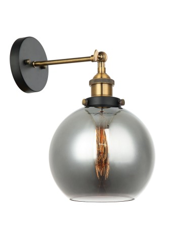 Italux Cardena 1xE27 Wall lamp Black Gold MBM-4330/1 GD+SG