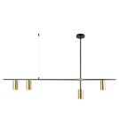 Pendant lamps - Italux Belmonte 4xGU10 Pendant Black Brass PND-9152-4 - product 1