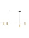 Italux Belmonte 4xGU10 Pendant Black Brass PND-9152-4