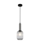 Pendant lamps - Italux Antiola 1xE27 Pendant Satin Nickel PND-5588-1M-SC+CL - product 2