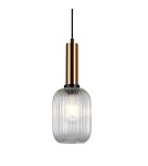 Pendant lamps - Italux Antiola 1xE27 Pendant Brass PND-5588-1M-BRO+CL - product 1