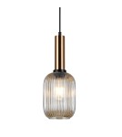 Pendant lamps - Italux Antiola 1xE27 Pendant Brass PND-5588-1M-BRO+AMB - product 1