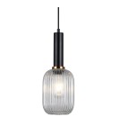 Pendant lamps - Italux Antiola 1xE27 Pendant Black PND-5588-1M-BK+CL - product 1