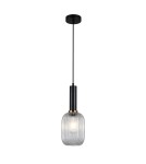 Pendant lamps - Italux Antiola 1xE27 Pendant Black PND-5588-1M-BK+CL - product 2