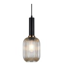 Pendant lamps - Italux Antiola 1xE27 Pendant Black PND-5588-1M-BK+AMB - product 1