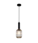 Pendant lamps - Italux Antiola 1xE27 Pendant Black PND-5588-1M-BK+AMB - product 2