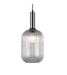 Pendant lamps - Italux Antiola 1xE27 Pendant Satin Nickel PND-5588-1L-SC+CL - product 1