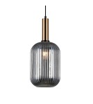 Pendant lamps - Italux Antiola 1xE27 Pendant Brass PND-5588-1L-BRO+SG - product 1