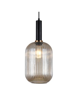 Italux Antiola 1xE27 Pendant Black PND-5588-1L-BK+AMB