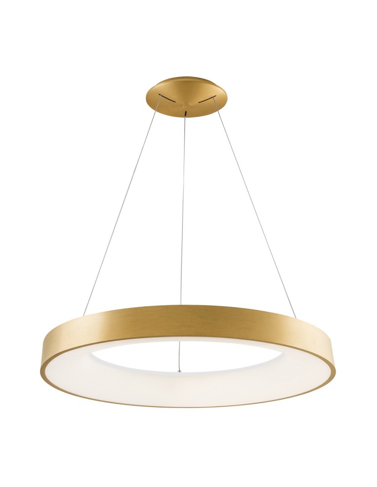 Pendant lamps circles - Italux Giulia LED 80W 4400lm 3000K Pendant Gold Brushed 5304-880RP-GD-3. - product kolory-swiatla.pl 2