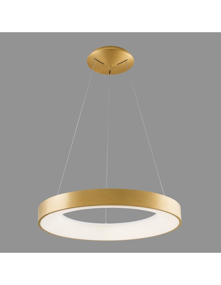 Pendant lamps circles - Italux Giulia LED 50W 2750lm 3000K Pendant Gold Brushed 5304-850RP-GD-3. - product kolory-swiatla.pl 3
