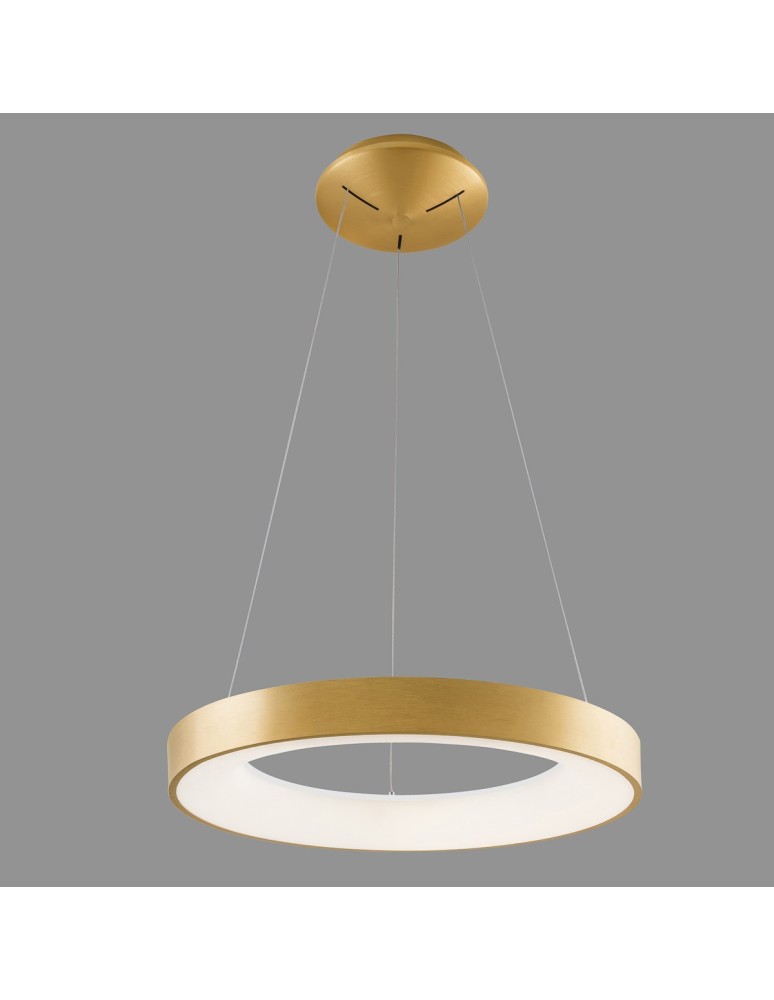 Pendant lamps circles - Italux Giulia LED 40W 2200lm 3000K Pendant Gold Brushed 5304-840RP-GD-3. - product kolory-swiatla.pl 3