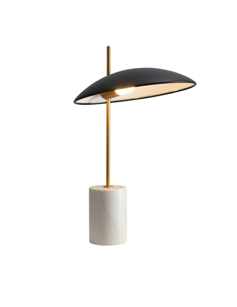 LED table lamps - Italux Vilai LED 4W 400lm 3000K Desk Black Gold Marble TB-203342-1-BL - product kolory-swiatla.pl 1