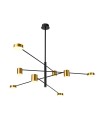 Italux Remdal LED 36W 2700lm 3000K Pendant Black Gold PND-16374-8 BK+GD.