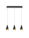 Italux Raalto LED 21W 588lm 3000K Pendant Black Gold PND-433128-3