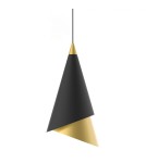 LED pendant lamps - Italux Raalto LED 13.55W 469lm 3000K Pendant Black Gold PND-433128-1A. - product 1