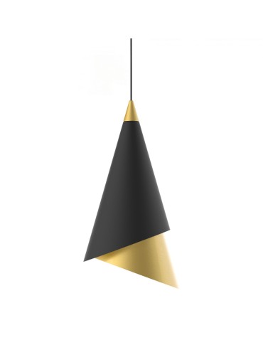 Italux Raalto LED 13.55W 469lm 3000K Pendant Black Gold PND-433128-1A.