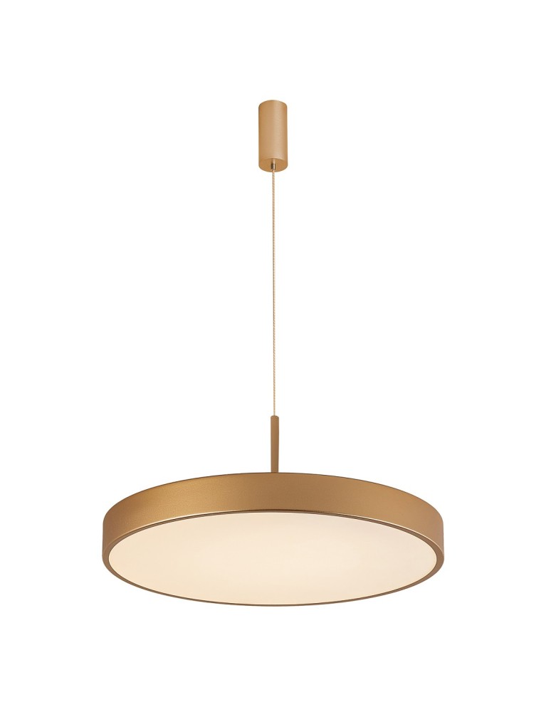 LED pendant lamps - Italux Orbital LED 60W 3600lm 3000K Pendant Gold Sandblasted 5361-860RP-GD-3 - product kolory-swiatla.pl 1
