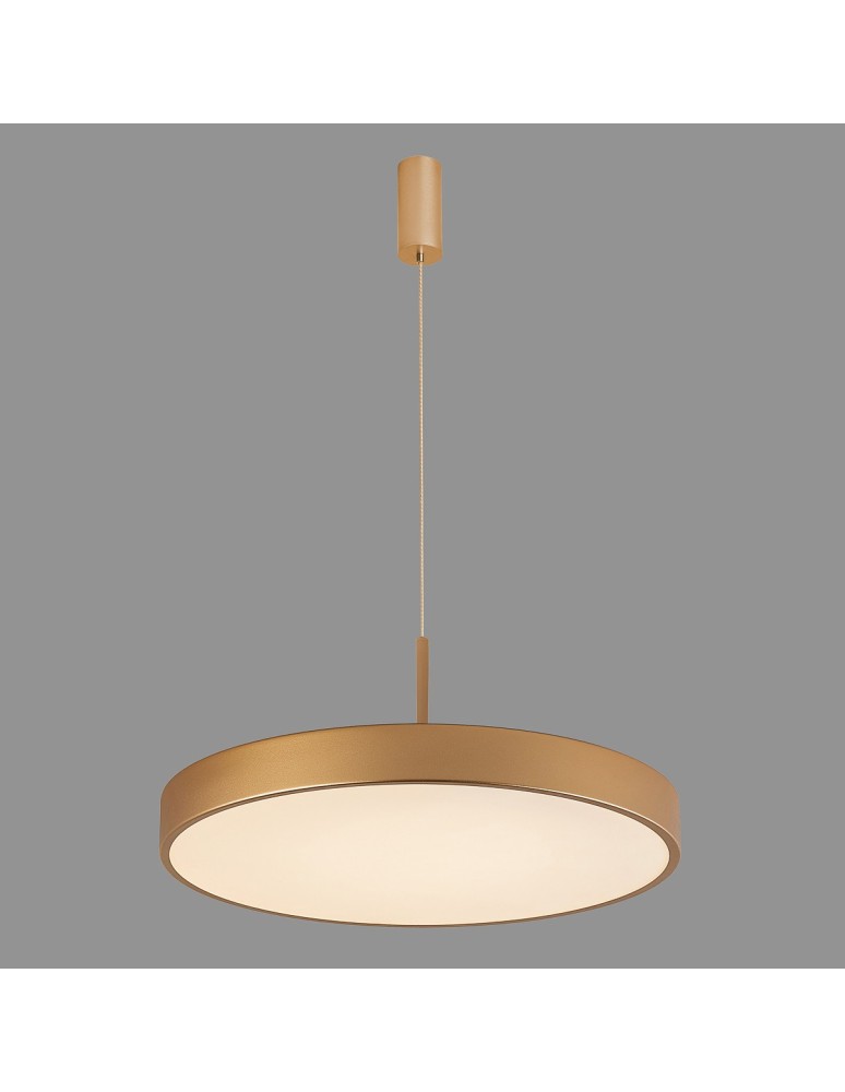 LED pendant lamps - Italux Orbital LED 60W 3600lm 3000K Pendant Gold Sandblasted 5361-860RP-GD-3 - product kolory-swiatla.pl 5
