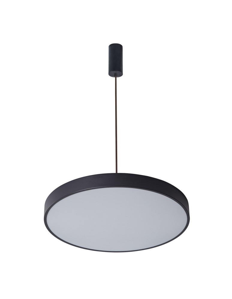 LED pendant lamps - Italux Orbital LED 60W 3600lm 3000K Pendant Black Sandblasted 5361-860RP-BK-3 - product kolory-swiatla.pl 1