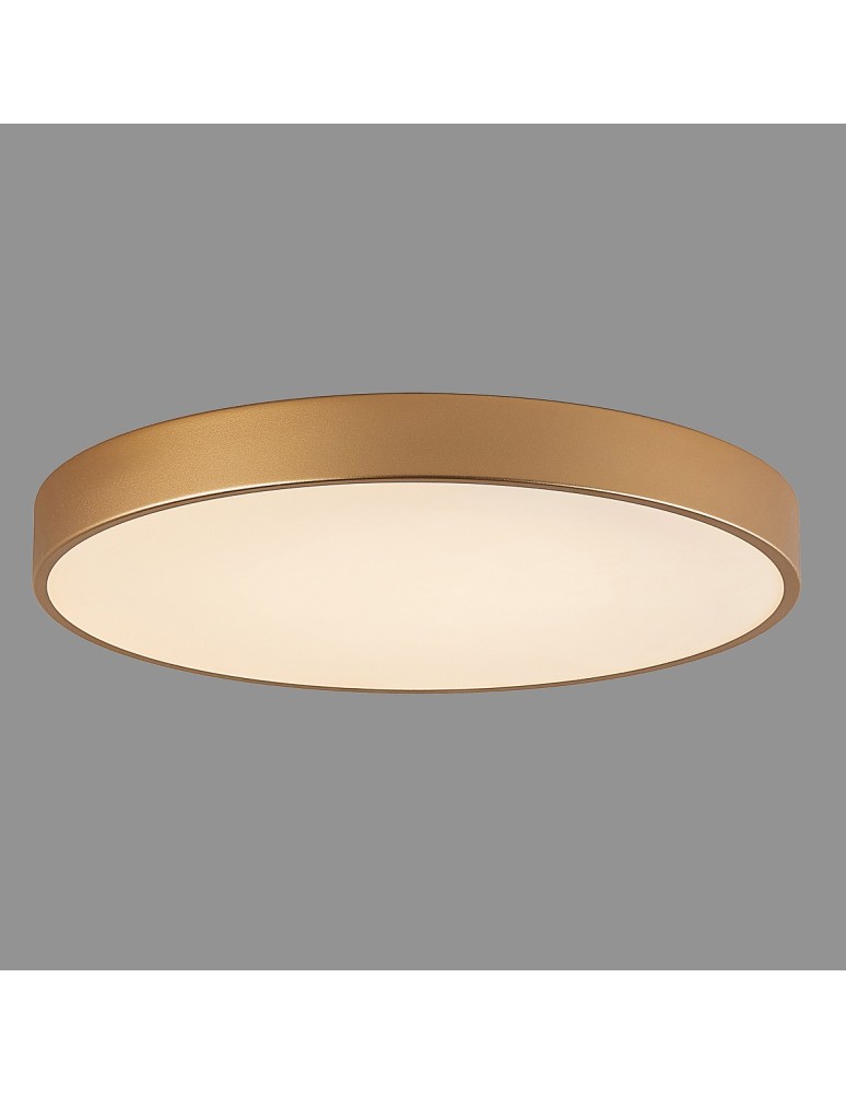 Round Plafonds - Italux Orbital LED 60W 3600lm 3000K Sandblasted Gold Ceiling 5361-860RC-GD-3 - product kolory-swiatla.pl 4