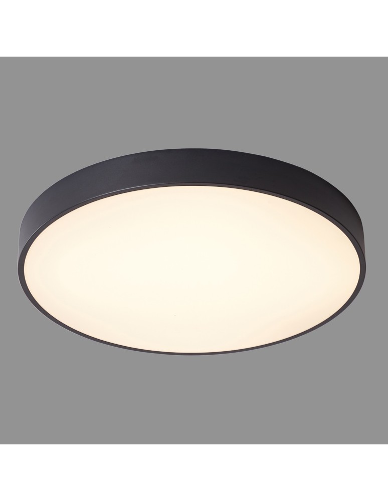 Round Plafonds - Italux Orbital LED 60W 3600lm 3000K Sandblasted Black Ceiling 5361-860RC-BK-3 - product kolory-swiatla.pl 3