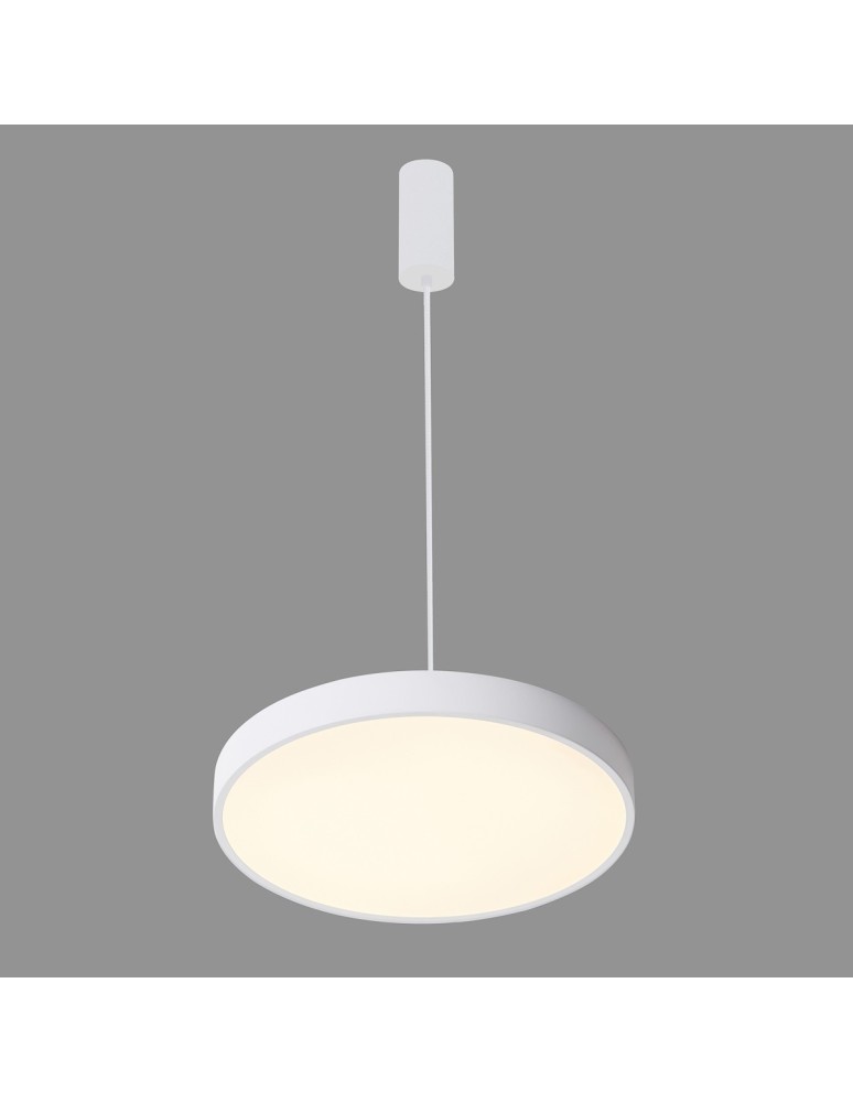 LED pendant lamps - Italux Orbital LED 30W 1800lm 3000K Pendant White Sandblasted 5361-830RP-WH-3 - product kolory-swiatla.pl 4