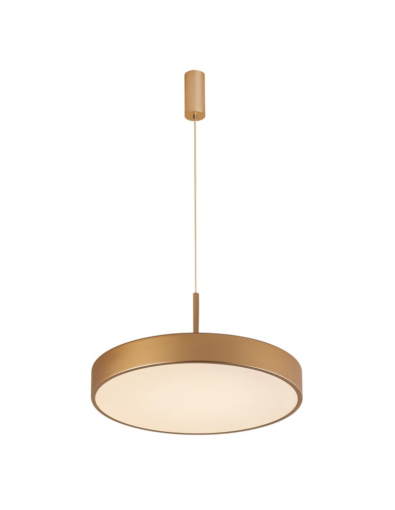 LED pendant lamps - Italux Orbital LED 30W 1800lm 3000K Pendant Gold Sandblasted 5361-830RP-GD-3 - product kolory-swiatla.pl 1