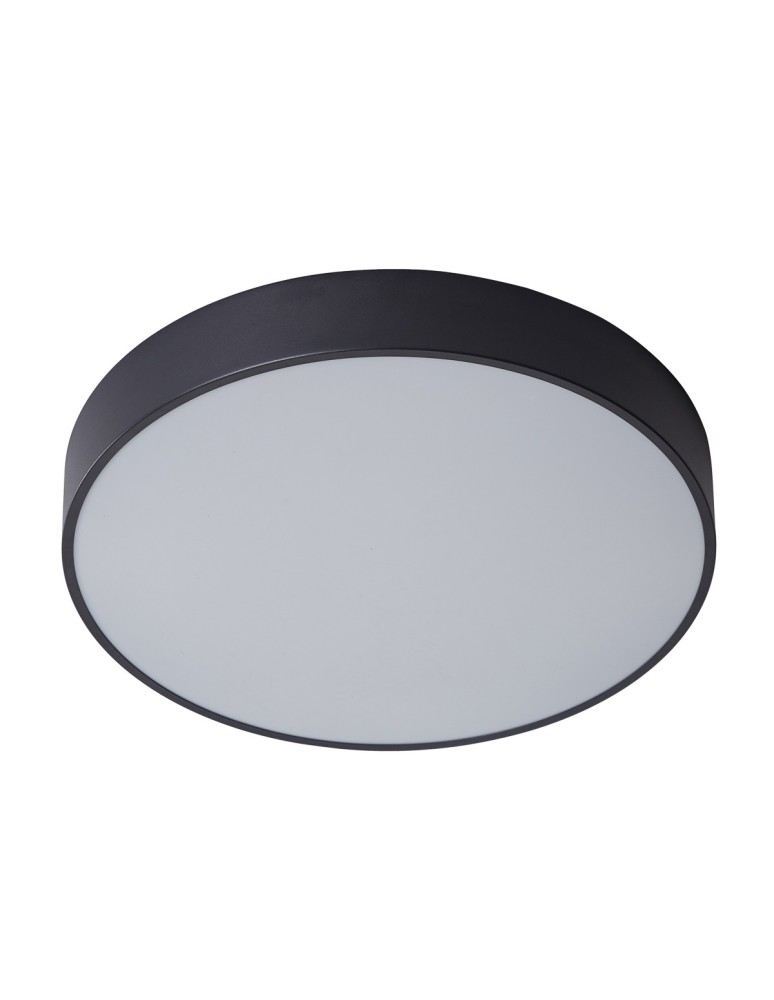 Round Plafonds - Italux Orbital LED 30W 1800lm 3000K Sandblasted Black Ceiling 5361-830RC-BK-3 - product kolory-swiatla.pl 2