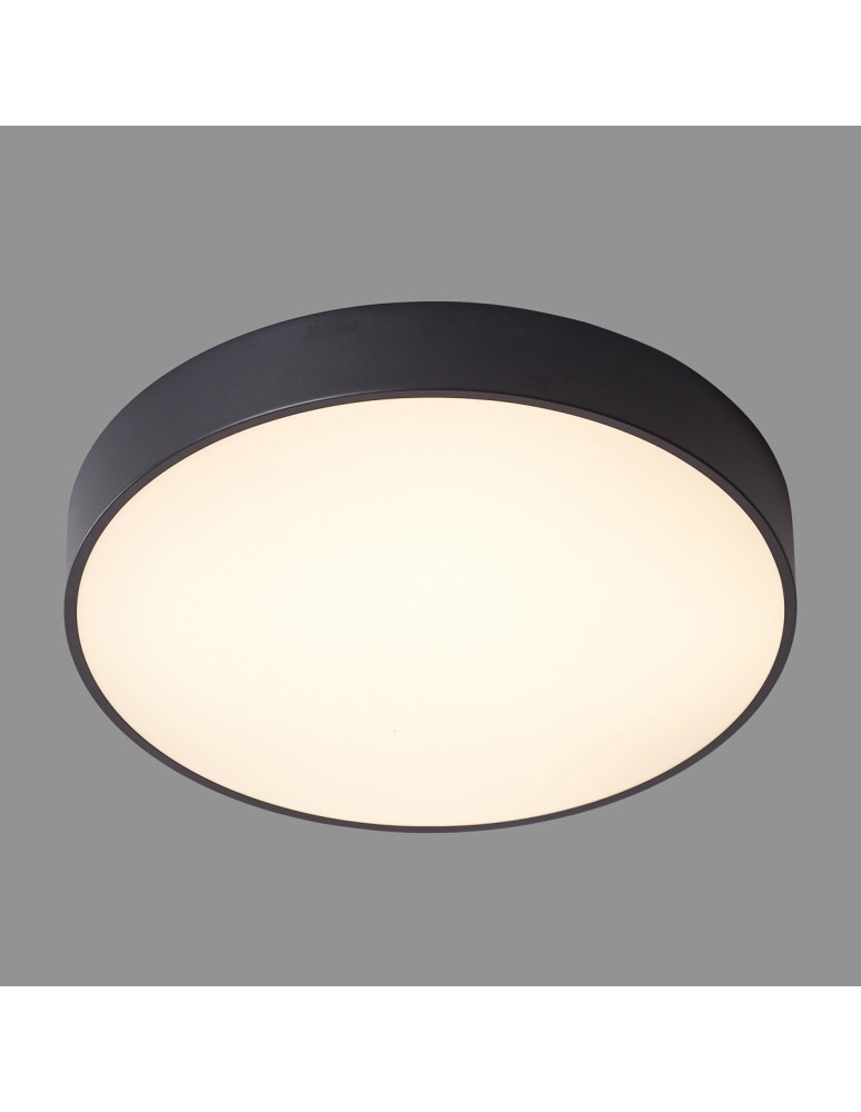 Round Plafonds - Italux Orbital LED 30W 1800lm 3000K Sandblasted Black Ceiling 5361-830RC-BK-3 - product kolory-swiatla.pl 3