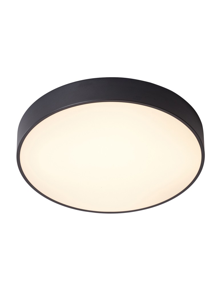 Round Plafonds - Italux Orbital LED 30W 1800lm 3000K Sandblasted Black Ceiling 5361-830RC-BK-3 - product kolory-swiatla.pl 1