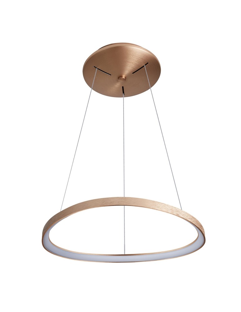 LED pendant lamps - Italux Morfi LED 48W 2640lm 3000K Pendant Bronze Brushed Gold 5355-848ROP-GB-3 - product kolory-swiatla.pl 2