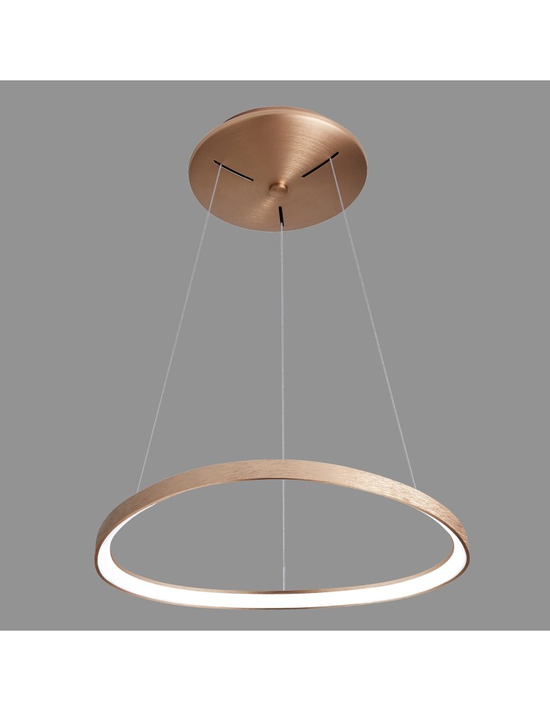 LED pendant lamps - Italux Morfi LED 48W 2640lm 3000K Pendant Bronze Brushed Gold 5355-848ROP-GB-3 - product kolory-swiatla.pl 3