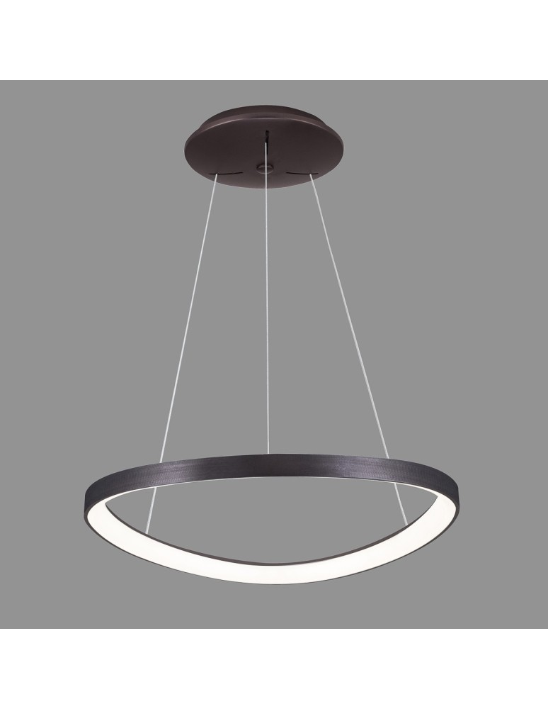 LED pendant lamps - Italux Morfi LED 48W 2640lm 3000K Pendant Coffee Brushed 5355-848ROP-BC-3 - product kolory-swiatla.pl 3