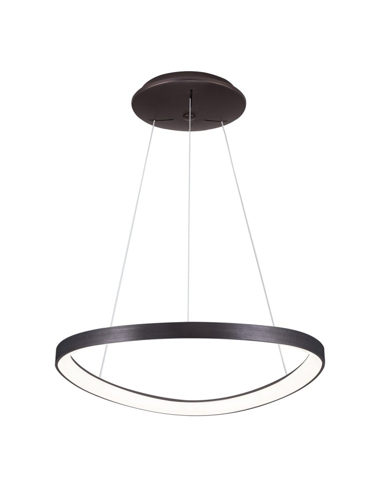LED pendant lamps - Italux Morfi LED 48W 2640lm 3000K Pendant Coffee Brushed 5355-848ROP-BC-3 - product kolory-swiatla.pl 1
