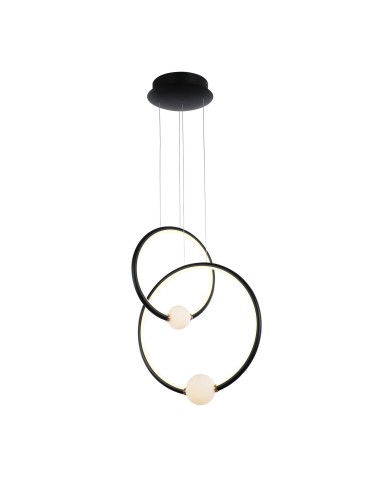 Italux Lausanne LED 44.8W 2420lm 3000K Pendant Black Pink PND-20112035-2B-BL