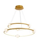 Pendant lamps circles - Italux Lausanne LED 86W 4600lm 3000K Pendant Bronze Antique PND-20112035-2A-GD. - product 1