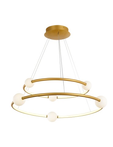 Italux Lausanne LED 86W 4600lm 3000K Pendant Bronze Antique PND-20112035-2A-GD.