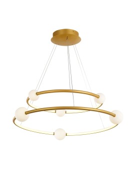 Italux Lausanne LED 86W 4600lm 3000K Pendant Bronze Antique PND-20112035-2A-GD.