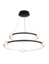 Italux Lausanne LED 86W 4600lm 3000K Pendant Black Pink PND-20112035-2A-BL